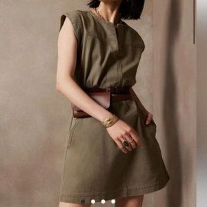 Banana Republic Split-Neck Mini Dress